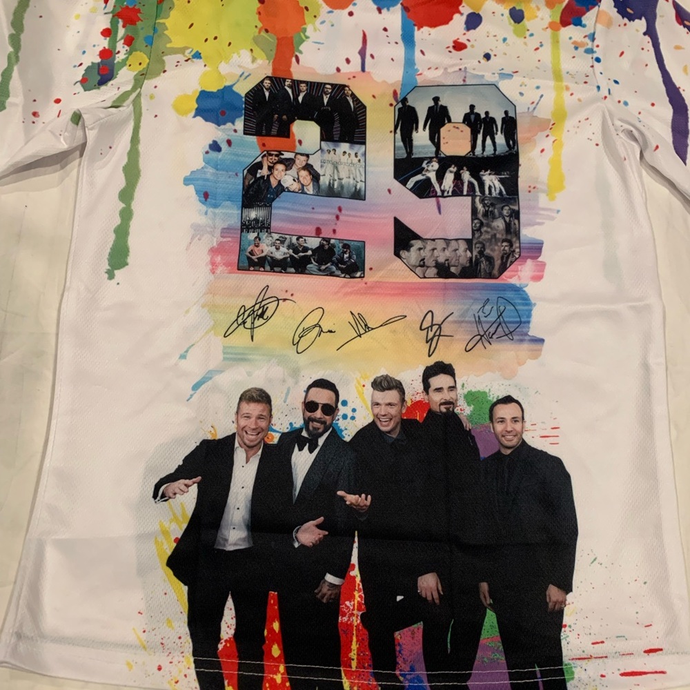 Colorful Graphic Women's Jersey  Back street boys shirt